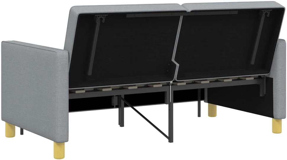 Ištraukiama sofa-lova Šviesiai pilka 154 x 94,5 x 80,5 cm