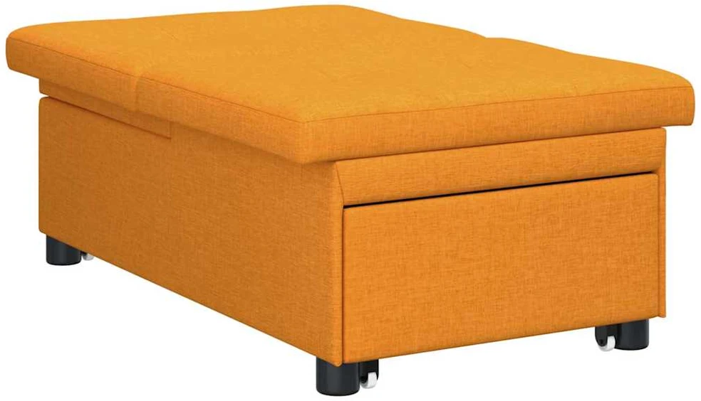 Ištraukiama sofa-lova Tamsiai geltona 194 x 50 x 82 cm audinys