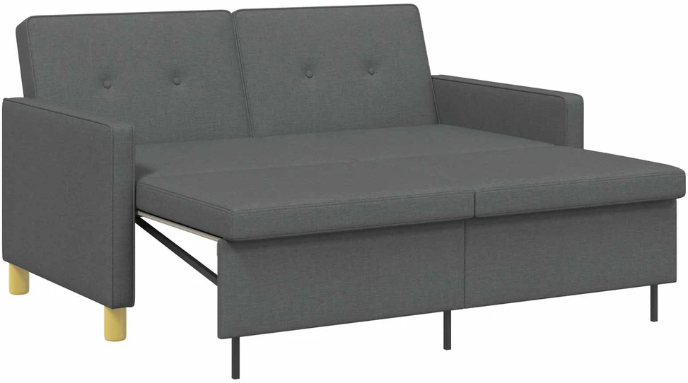 Ištraukiama sofa-lova Tamsiai pilka Audinys
