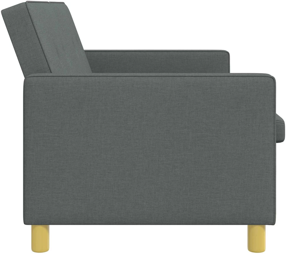 Ištraukiama sofa-lova Tamsiai pilka Audinys