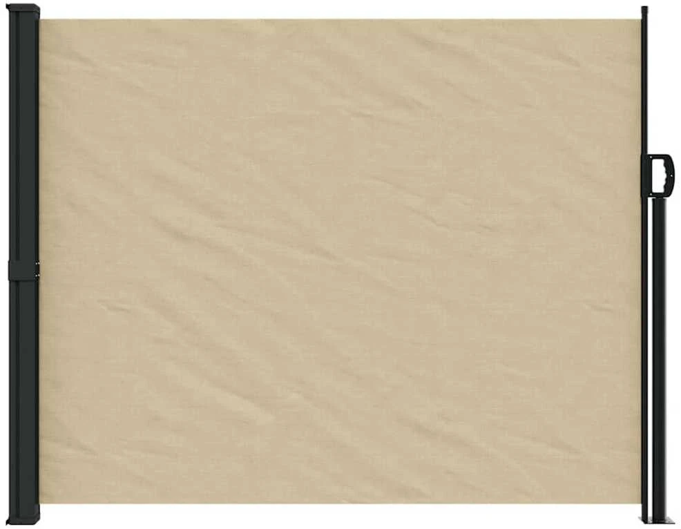 Ištraukiama šoninė markizė, smėlio spalvos, 160x500cm
