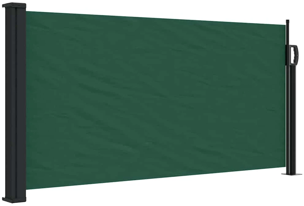 Ištraukiama šoninė markizė, tamsiai žalios spalvos, 100x300cm
