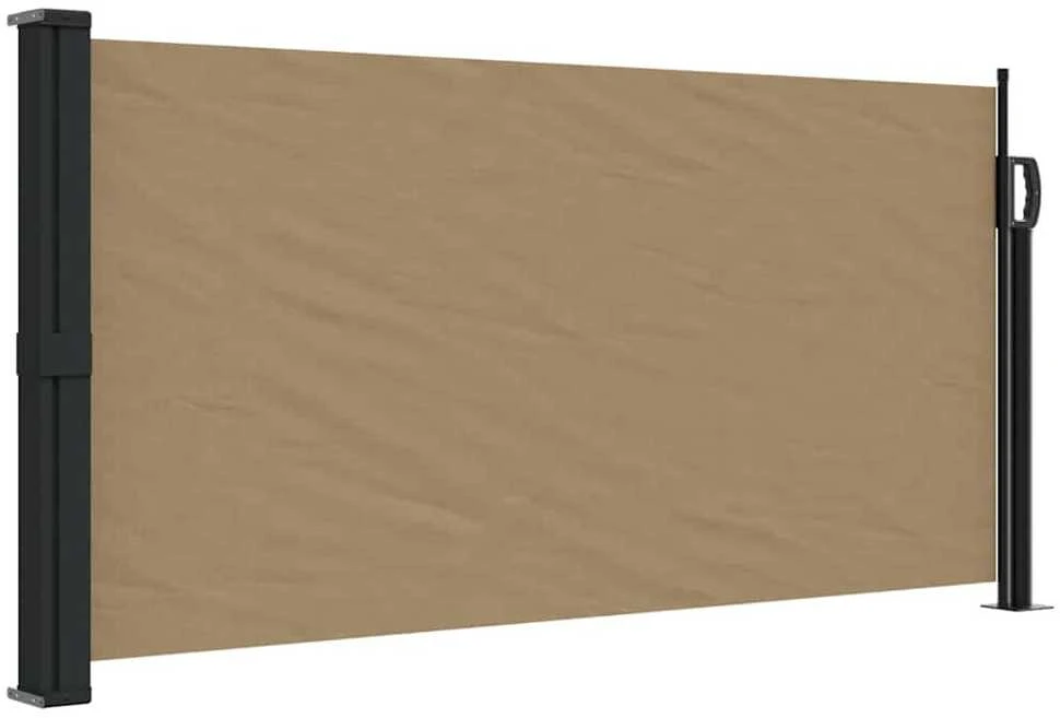 Ištraukiama šoninė markizė, taupe spalvos, 100x300cm
