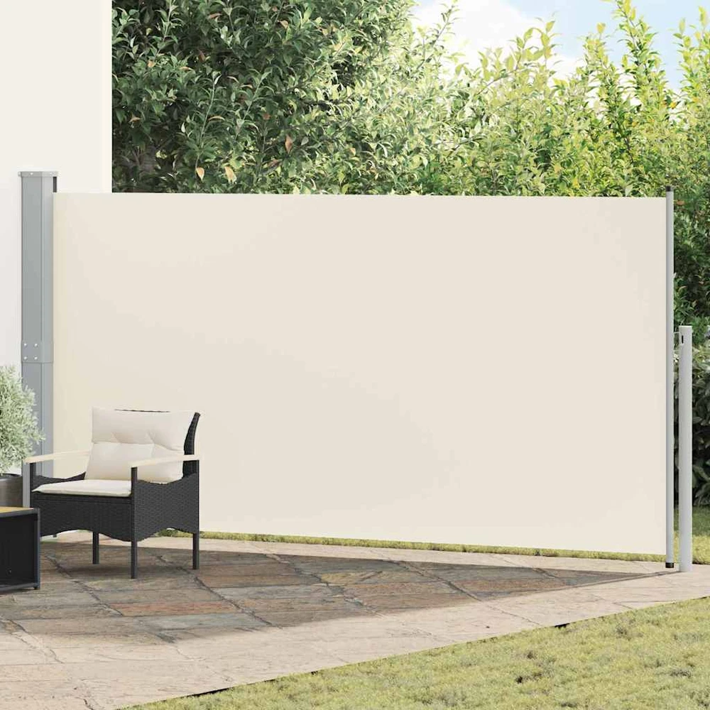 Ištraukiama šoninė pertvara, kreminės spalvos, 160x500cm