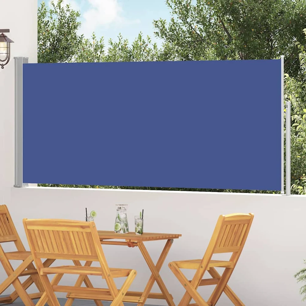 Ištraukiama šoninė pertvara, mėlyna, 120x300cm