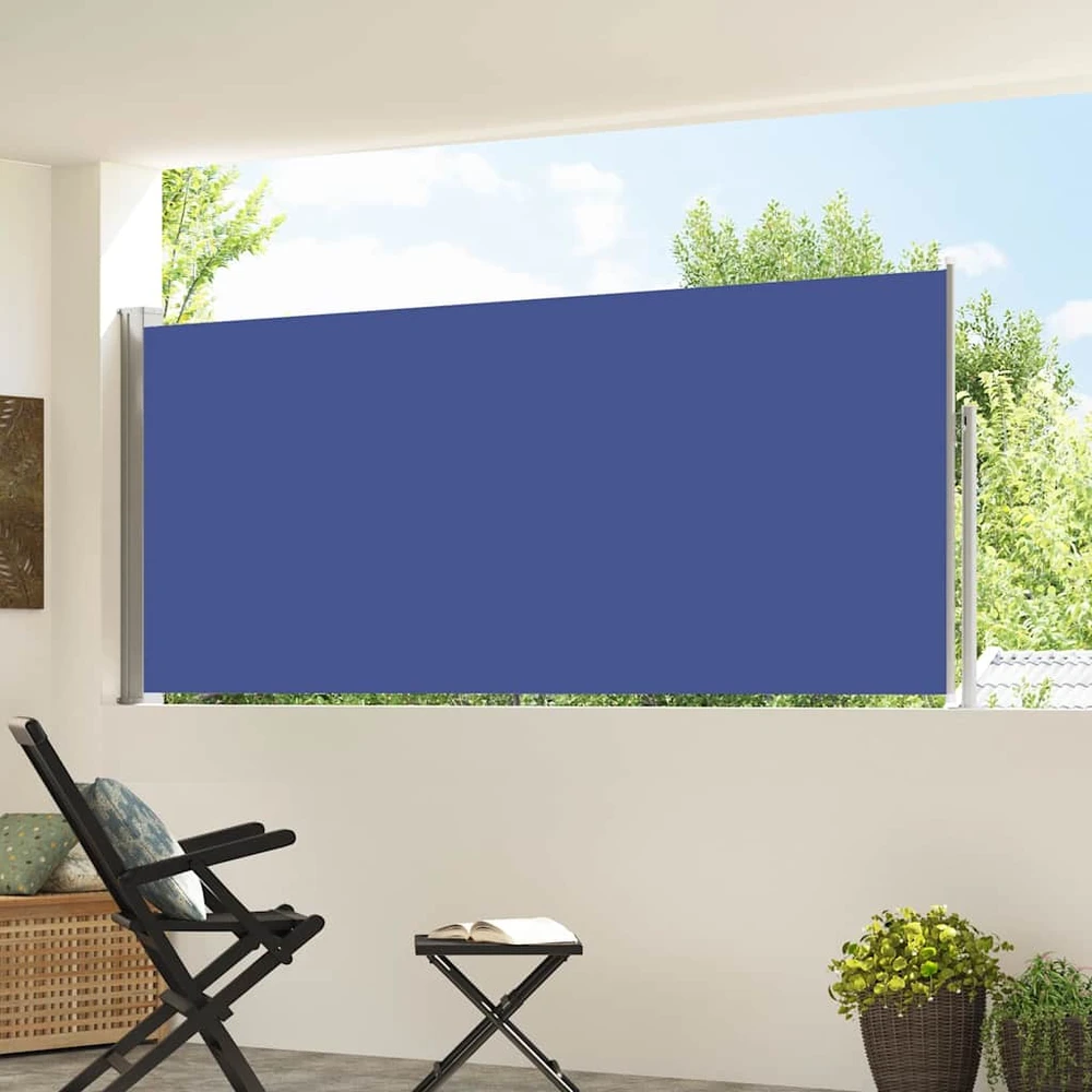 Ištraukiama šoninė pertvara, mėlyna, 120x300cm