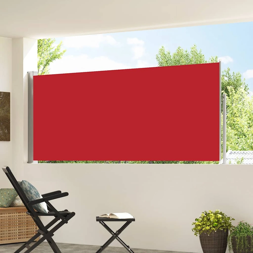 Ištraukiama šoninė pertvara, raudona, 120x300cm