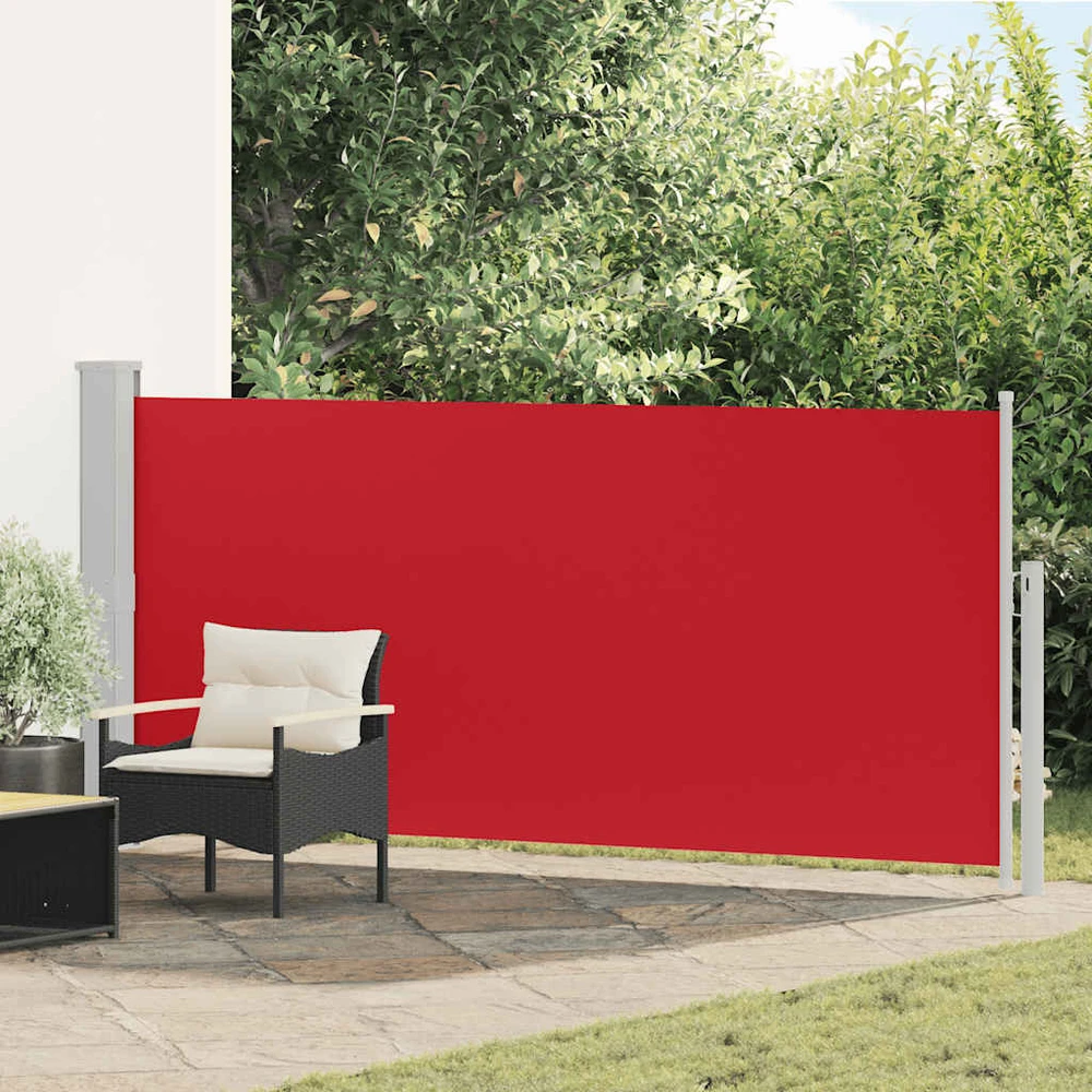 Ištraukiama šoninė pertvara, raudona, 140x300cm