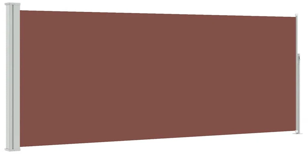 Ištraukiama šoninė pertvara, rudos spalvos, 120x300cm