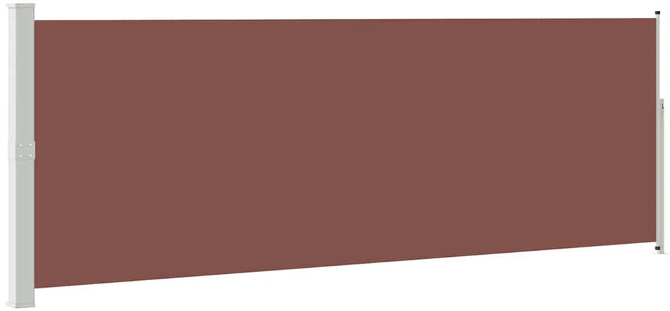 Ištraukiama šoninė pertvara, rudos spalvos, 160x500cm