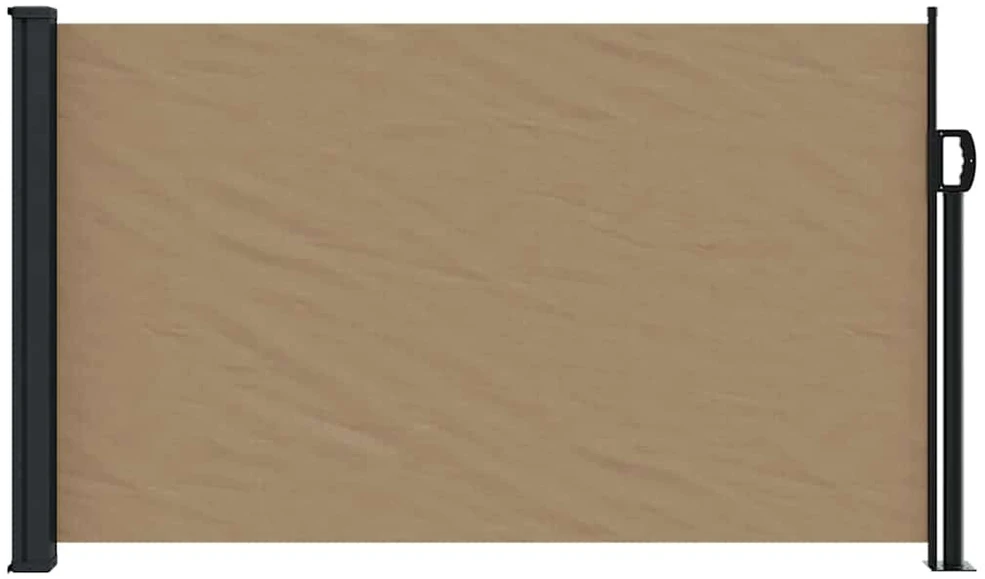 Ištraukiama šoninė pertvara, taupe spalvos, 120x600cm