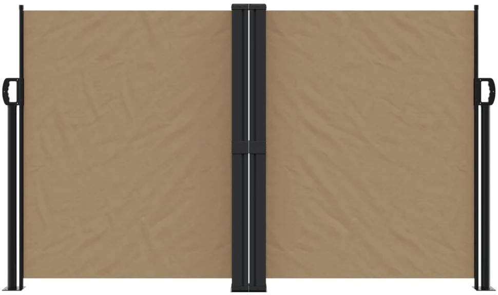 Ištraukiama šoninė pertvara, taupe spalvos, 140x600cm