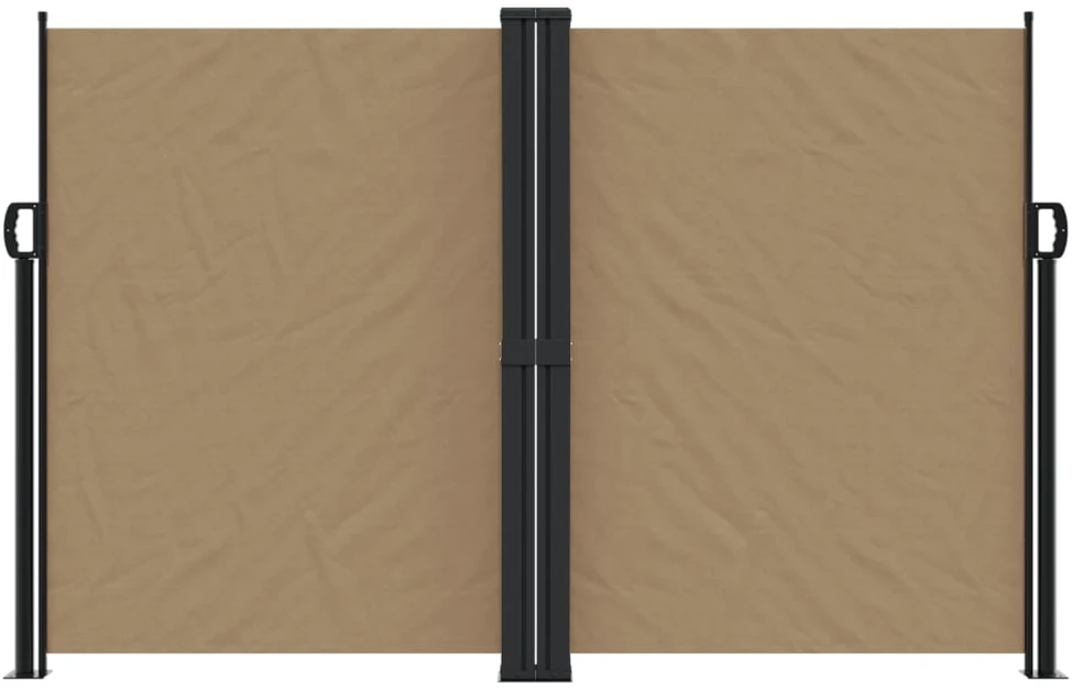Ištraukiama šoninė pertvara, taupe spalvos, 160x1200cm