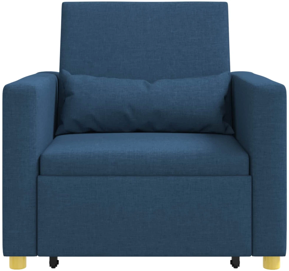 Ištraukiamas sofa-lova vienvietis Mėlyna 90 x 165 x 87 cm