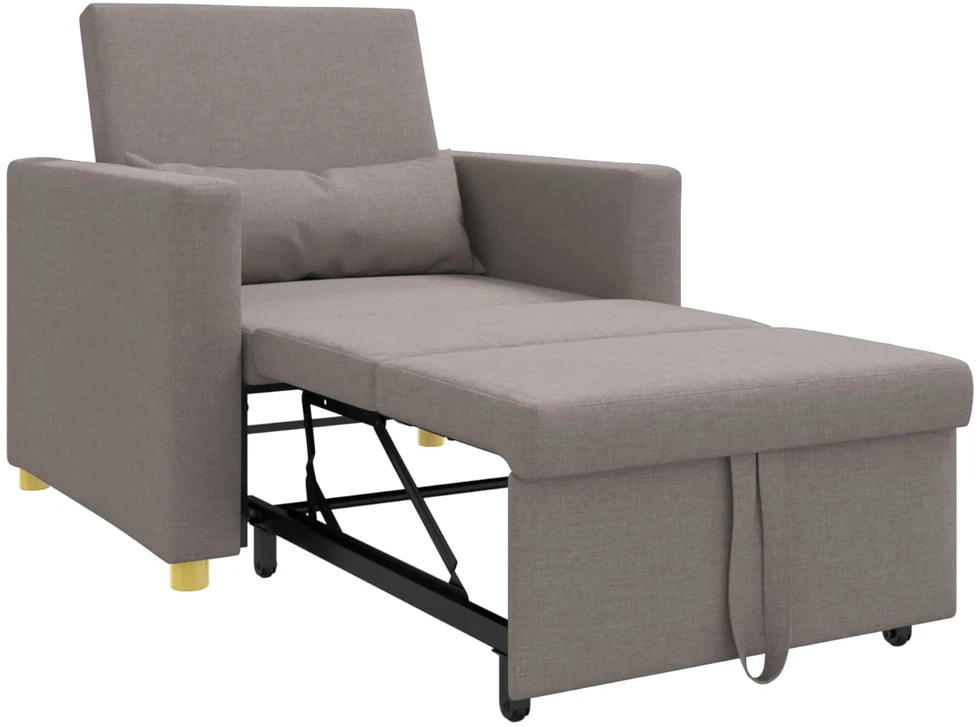 Ištraukiamas sofa-lova vienvietis Tortora audinys