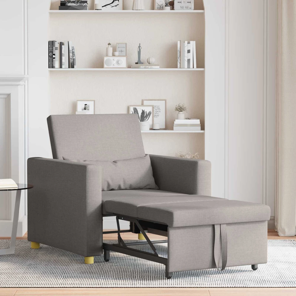 Ištraukiamas sofa-lova vienvietis Tortora audinys