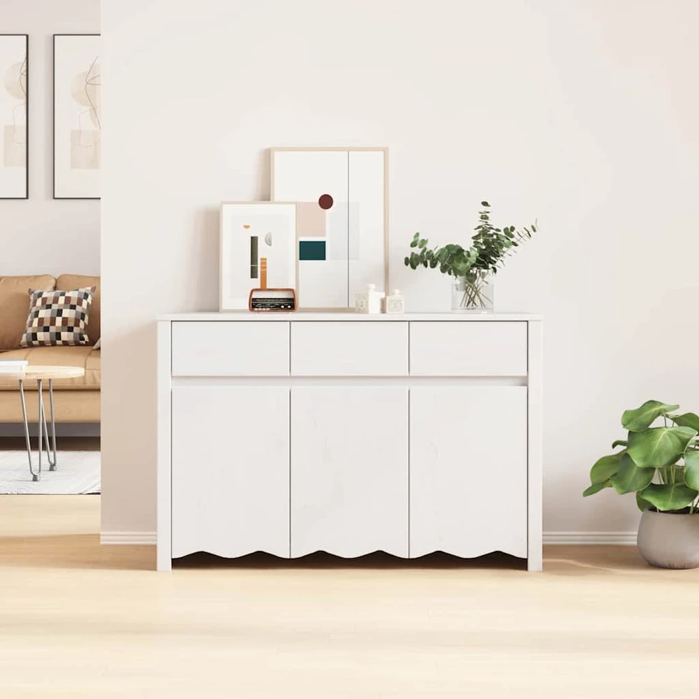 Kabalas su stalčių Drammen Balta 114 x 43 x 75,5 cm