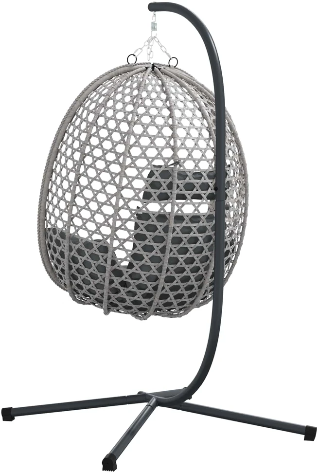 Kabantis kiaušinis poliratanas 104 x 100 x 191 cm