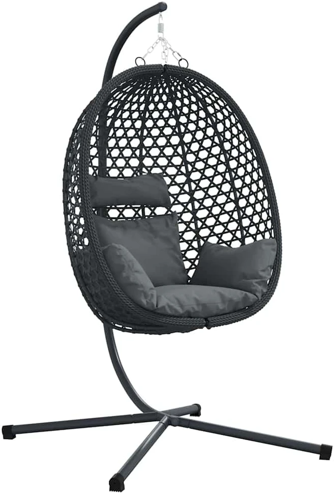 Kabantis kiaušinis poliratanas 104 x 100 x 191 cm