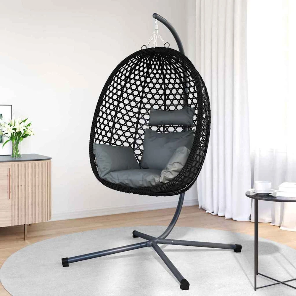 Kabantis kiaušinis poliratanas 104 x 100 x 191 cm