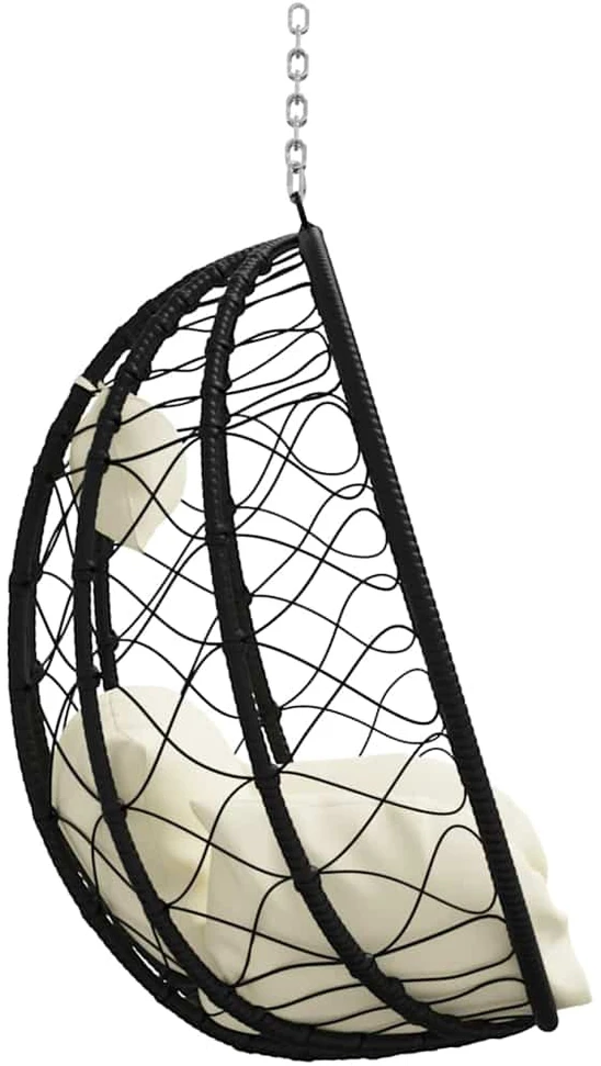 Kabantis kiaušinis poliratanas 91,5 x 54,5 x 107 cm