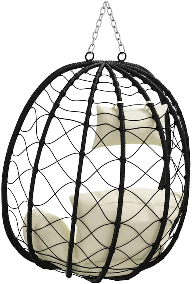 Kabantis kiaušinis poliratanas 91,5 x 54,5 x 107 cm