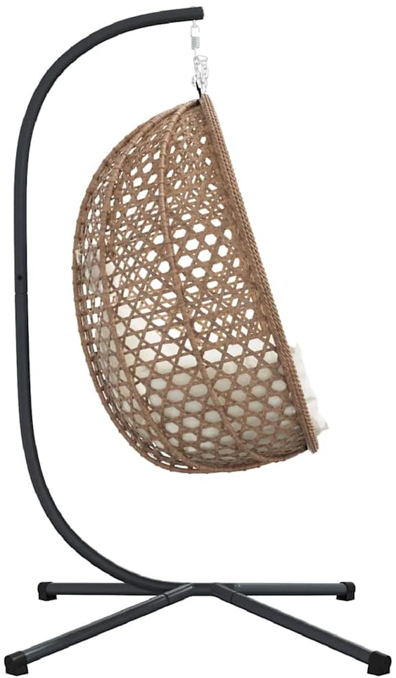Kabantis kiaušinis poliratanas 104 x 100 x 191 cm