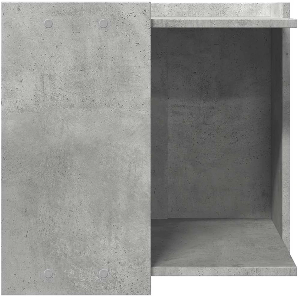 Katės kraiko dėžės uždanga Betono pilka 53 x 53 x 51 cm