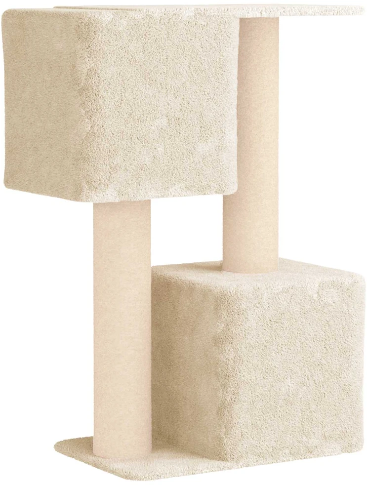 Kačių medis su sisaliniu šveitimu Kreminė 114 cm