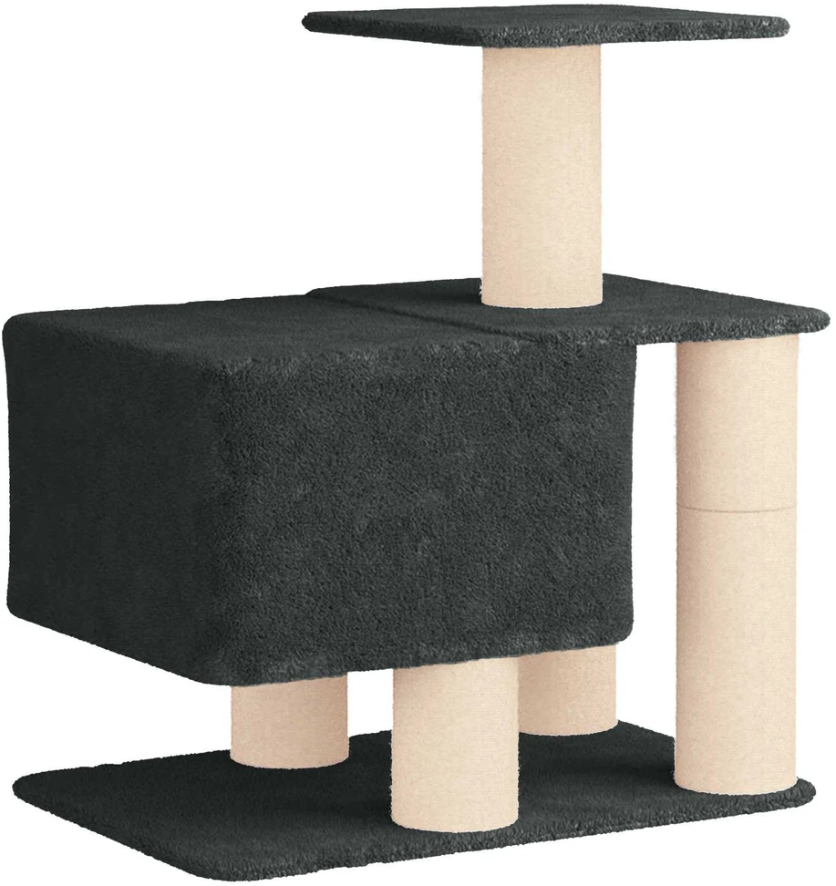 Kačių medis su sisaliniu šveitimu Tamsiai pilka 96 cm