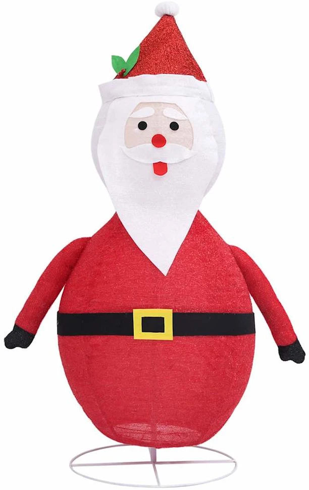 Kalėdinė dekoracija Kalėdų Senelis, 60cm, audinys, LED