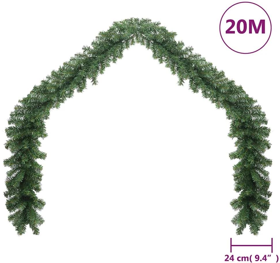 Kalėdinė girlianda, PVC, 20 m