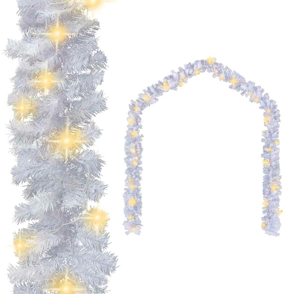 Kalėdinė girlianda su LED lemputėmis, balta, 20 m