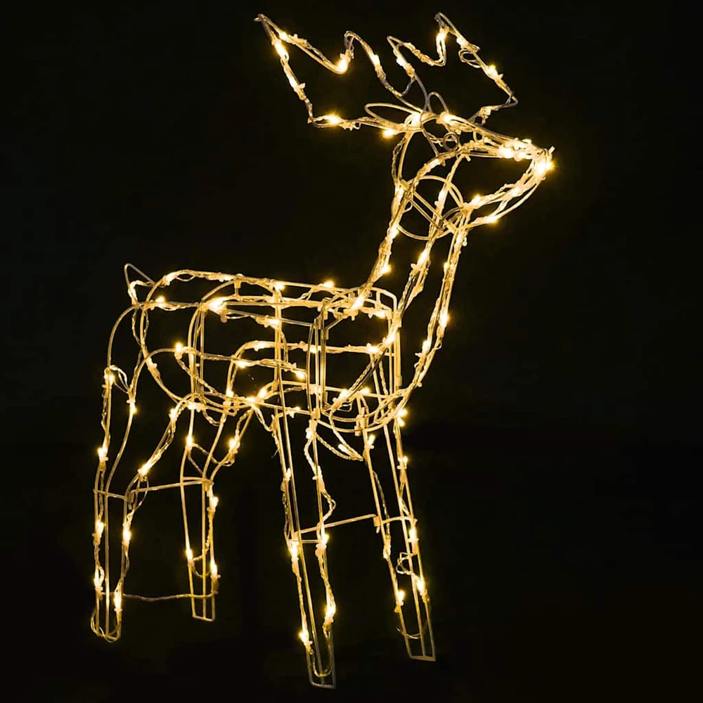 Kalėdinė lempučių ekspozicija, 3 dalių, elniai, 229 LED (Ekspozicinė prekė)