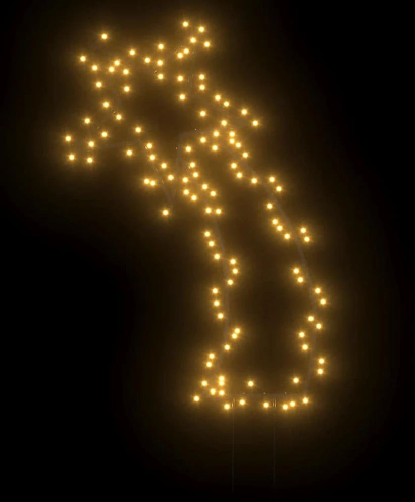 Kalėdinė šviečianti dekoracija meteoras, 115LED, 89cm