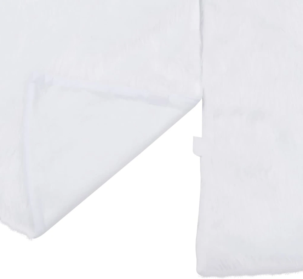 Kilimėlis po kalėdine eglute, baltas, 122cm, dirbtinis kailis