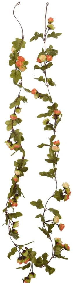 Gėlių girliandos, 6vnt., saulėlydžio raudonos, 215cm