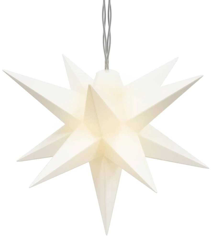 Kalėdinis šviestuvas, baltos spalvos, 10cm, 10 LED lempučių