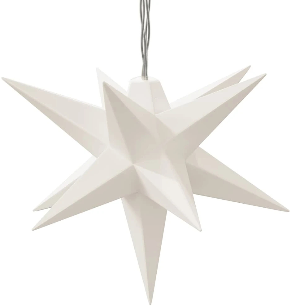 Kalėdinis šviestuvas, baltos spalvos, 10cm, 10 LED lempučių