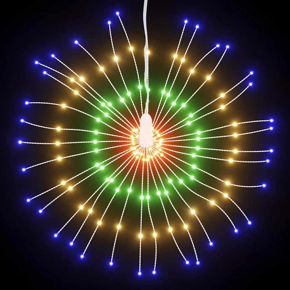 Kalėdinis šviestuvas fejerverkas, 140 spalvotų LED, 17cm