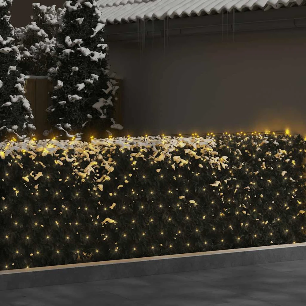 Kalėdinių lempučių tinklas, 4x4m, 544 šiltos baltos LED