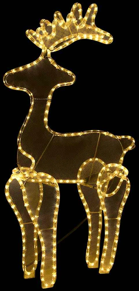 Kalėdų dekoracija elnias, 60x24x89cm, 306 LED lemputės
