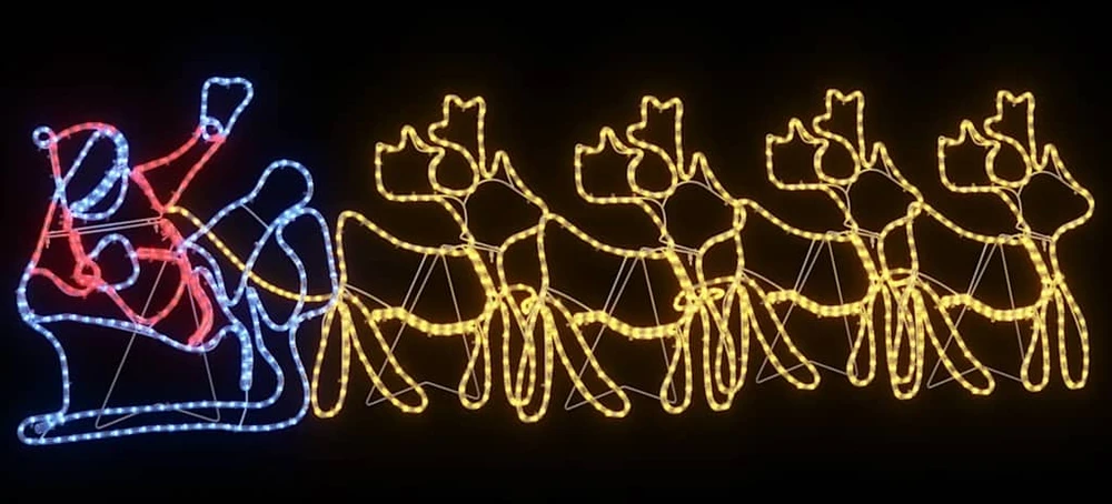 Kalėdų dekoracija 1224 LED Įvairiaspalvis 69 x 79 cm PVC