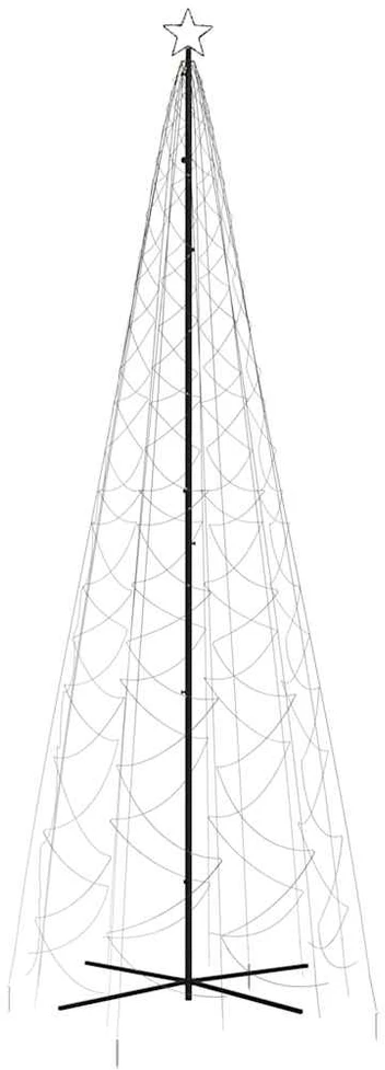 Kalėdų eglutė, 160x500cm, kūgio formos, 1400 šiltų baltų LED