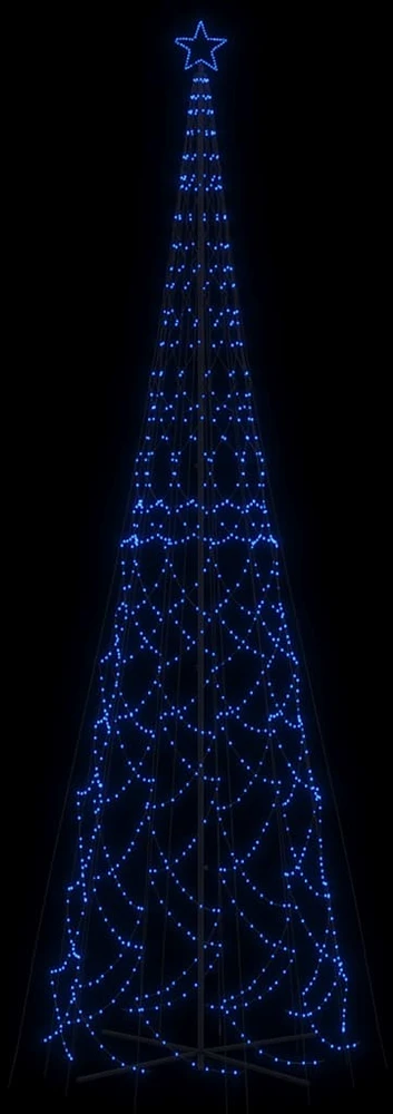 Kalėdų eglutė, 230x800cm, kūgio formos, 3000 mėlynų LED