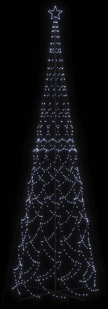 Kalėdų eglutė, 230x800cm, kūgio formos, 3000 šaltų baltų LED