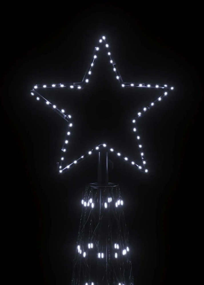 Kalėdų eglutė, 230x800cm, kūgio formos, 3000 šaltų baltų LED