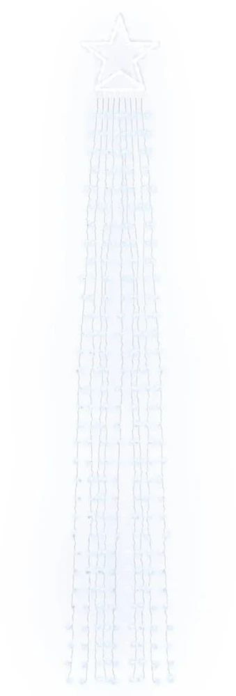 Kalėdų eglutės girlianda, šalta balta, 375cm, 320 LED lempučių