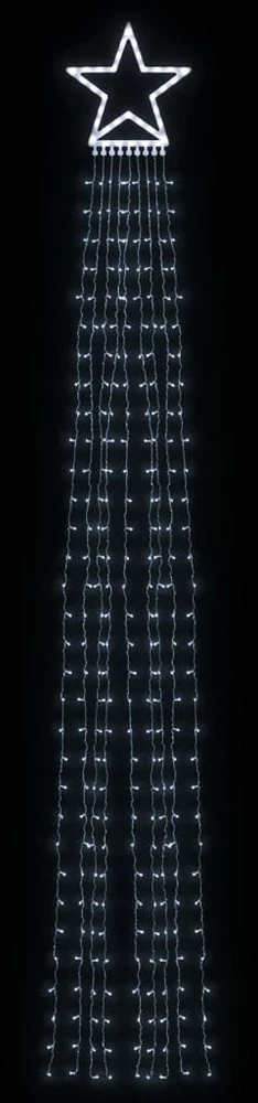 Kalėdų eglutės girlianda, šalta balta, 375cm, 320 LED lempučių