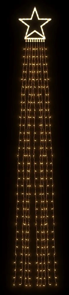 Kalėdų eglutės girlianda, šilta balta, 375cm, 320 LED lempučių